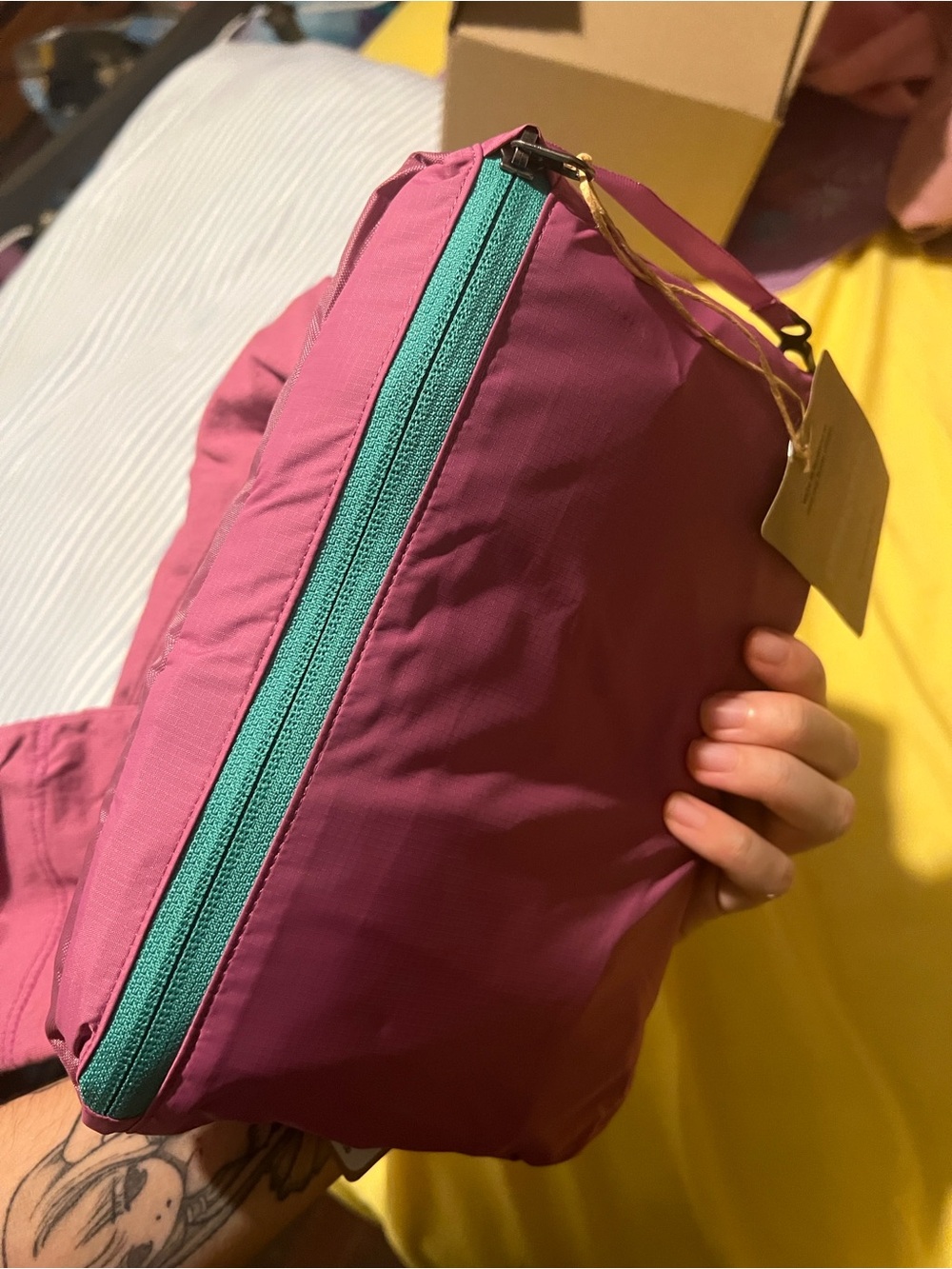 Patagonia Packable Tote in Plum Purple and Women’s shirt S - Picture 5 of 5